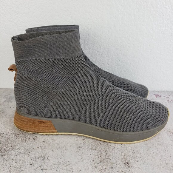 Dr. Scholl's Rainmaker Knit Booties High Top Sock Boot Sneakers size 11 Gray - Picture 2 of 12